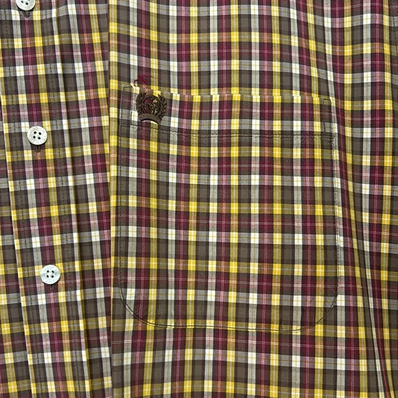 Cinch Western Short Sleeve Plaid Button Down Shirt Medium - Picture 2 of 7